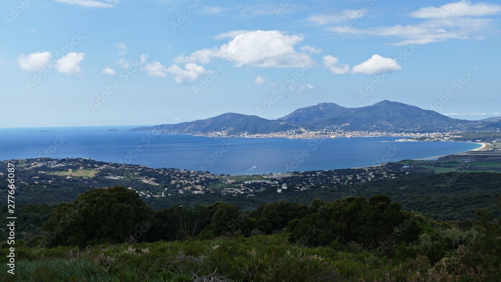View over Ajaccio