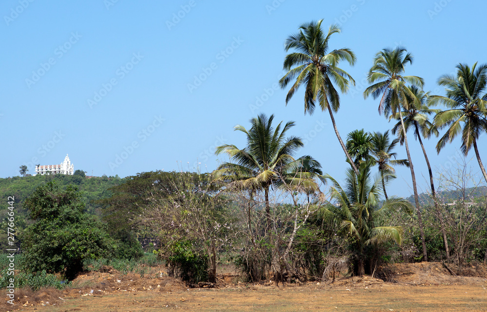 India. Goa View of the old colonial buildings on the hill India. Goa View of the old colonial buildings on the hill