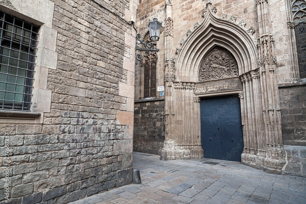 Cathedral of Barcelona, Spain. Gothic quarter. Cathedral of Barcelona, Spain. Gothic quarter.