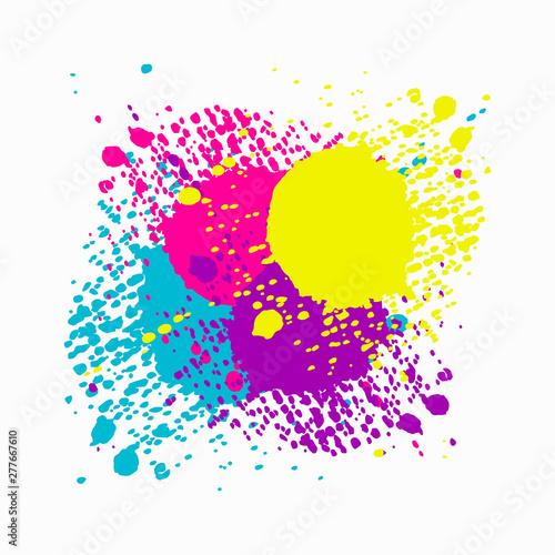 colored blots icon. Flat isolated illustration for your web design.