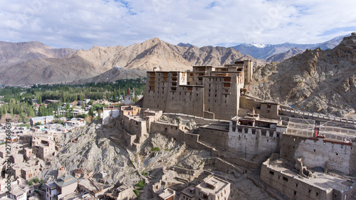 Leh Palace is a former royal palace overlooking the Ladakhi Himalayan town of Leh. A precursor to the Potala Palace in Lhasa, Tibet, the palace was built by King Sengge Namgyal in the 16th century.