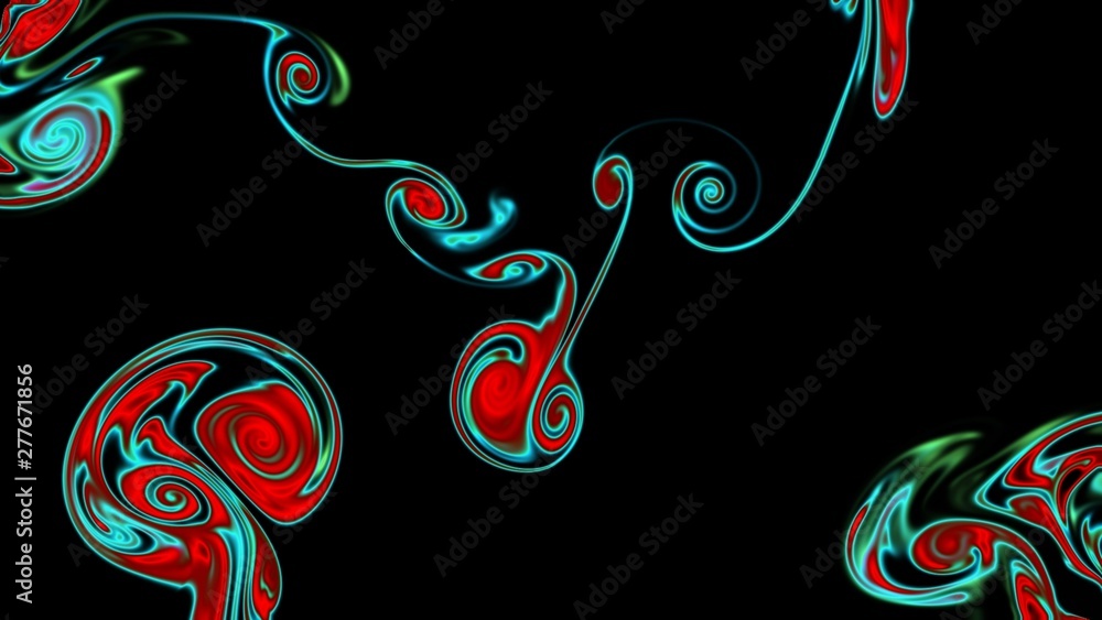 Fototapeta premium Magic space texture, pattern, looks like colorful smoke and fire