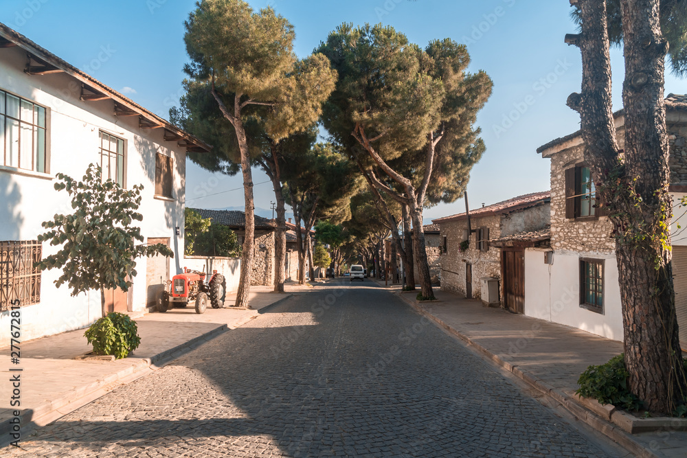 Street View of Traditional Houses in Birgi