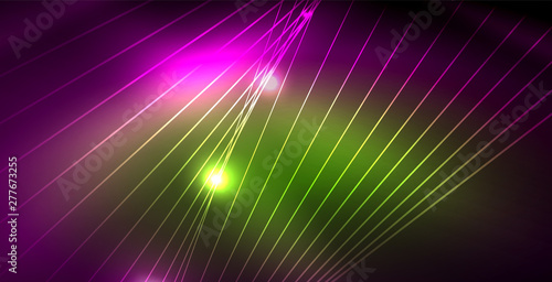 Shiny neon space background