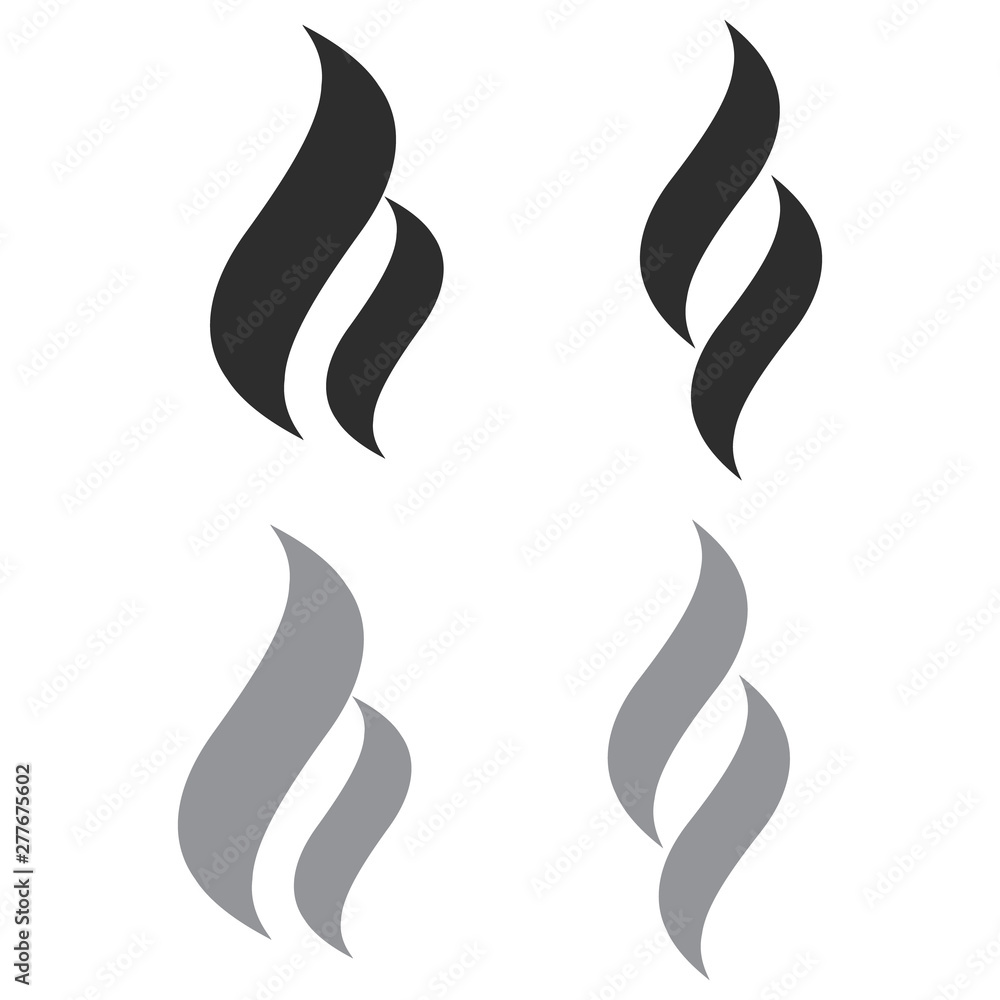 Smoke puff vector icon set. Smoke shape vector sign Smoke puff vector icon set. Smoke shape vector sign