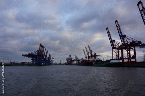 cranes in port