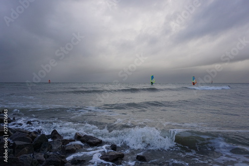 fishing in sea