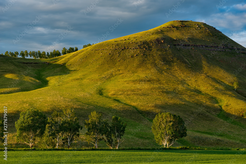 Obraz premium Russia. The South Of Western Siberia. The Republic of Khakassia in the area of lake Shira.