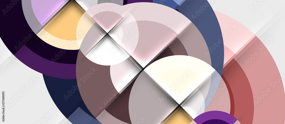 Geometric design abstract background - circles Geometric design abstract background - circles