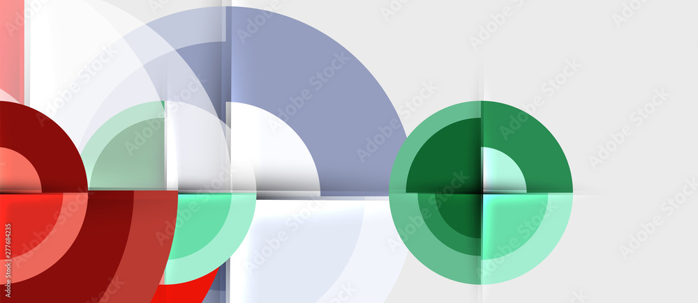 Obraz premium Geometric design abstract background - circles