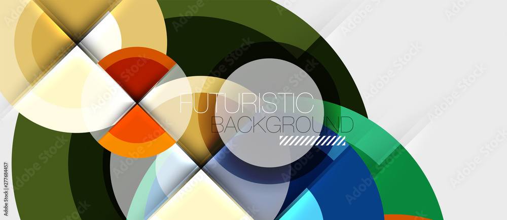 Geometric design abstract background - circles Geometric design abstract background - circles