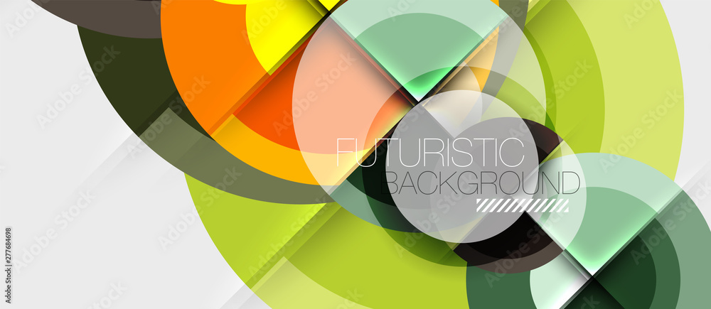 Geometric design abstract background - circles Geometric design abstract background - circles