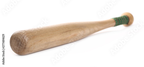 Photography Wooden baseball bat isolated on white background