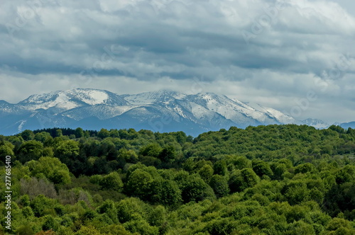 Plana and Rila mountains  Rila of distance  Bulgaria