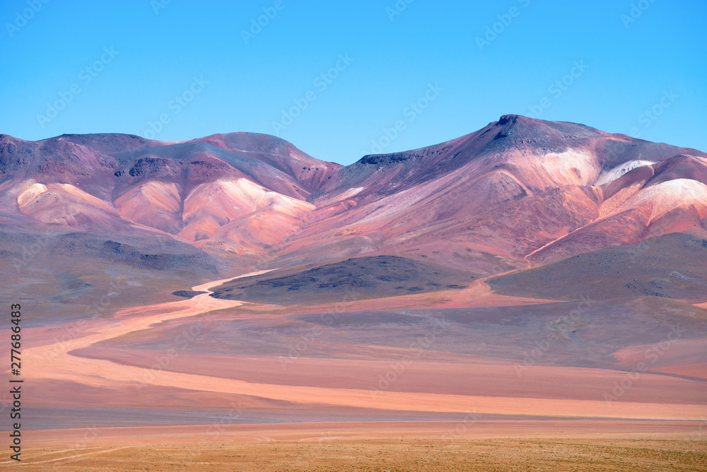 Colored mountains in Atacama desert - Bolivia, South America