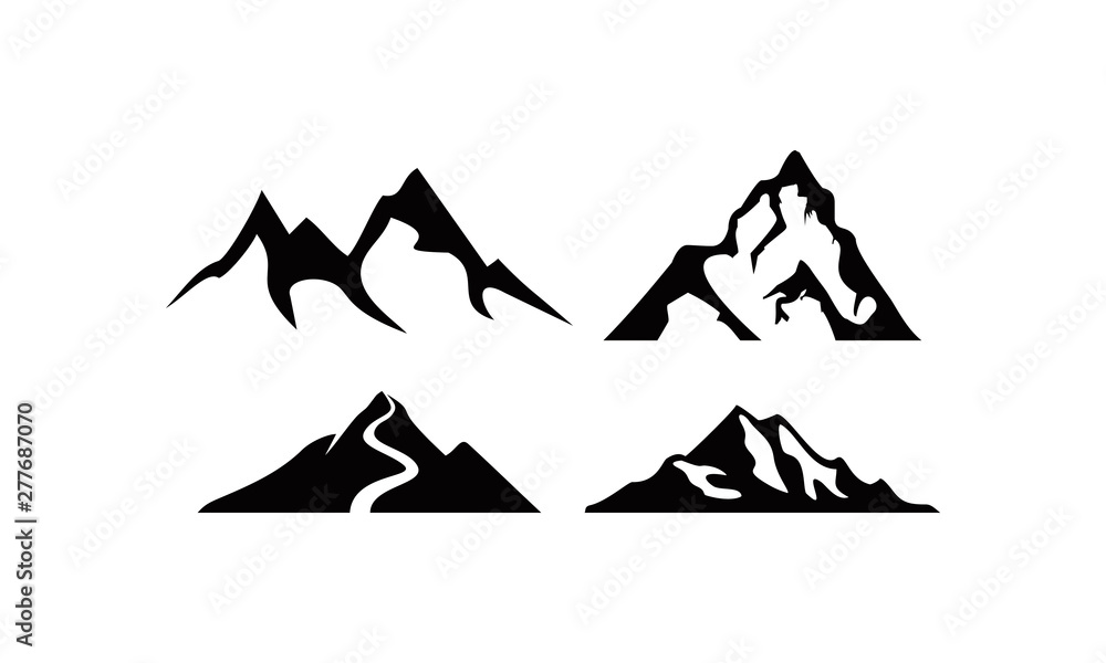 logo mountain set template