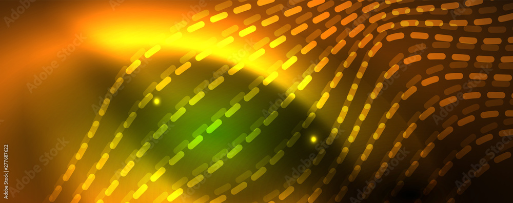 Shiny neon vector wave line abstract background, motion concept Shiny neon vector wave line abstract background, motion concept