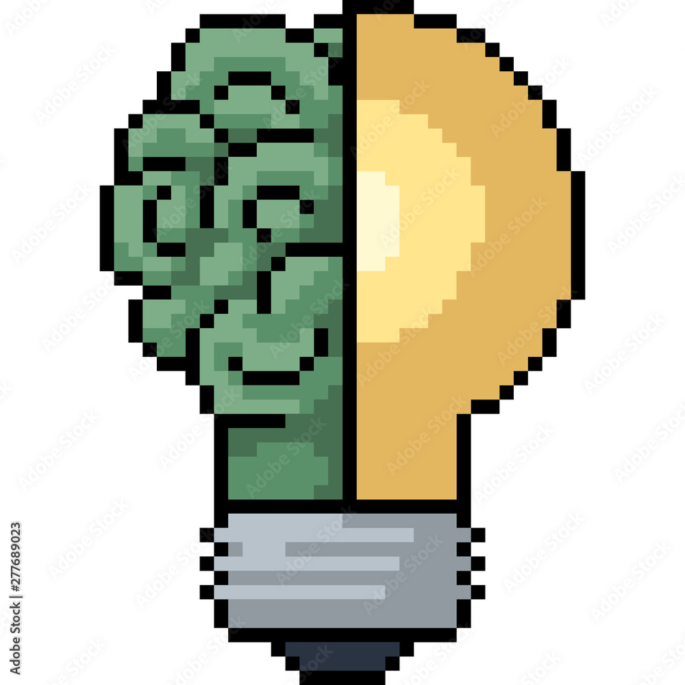 Obraz premium vector pixel art idea