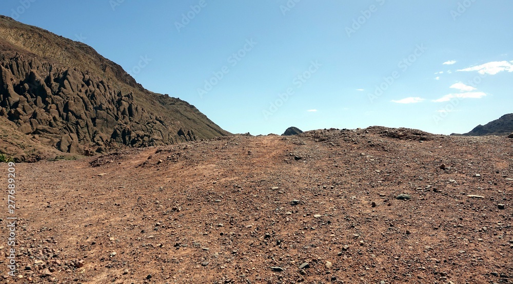Landscape, desert in Morocco, in Africa