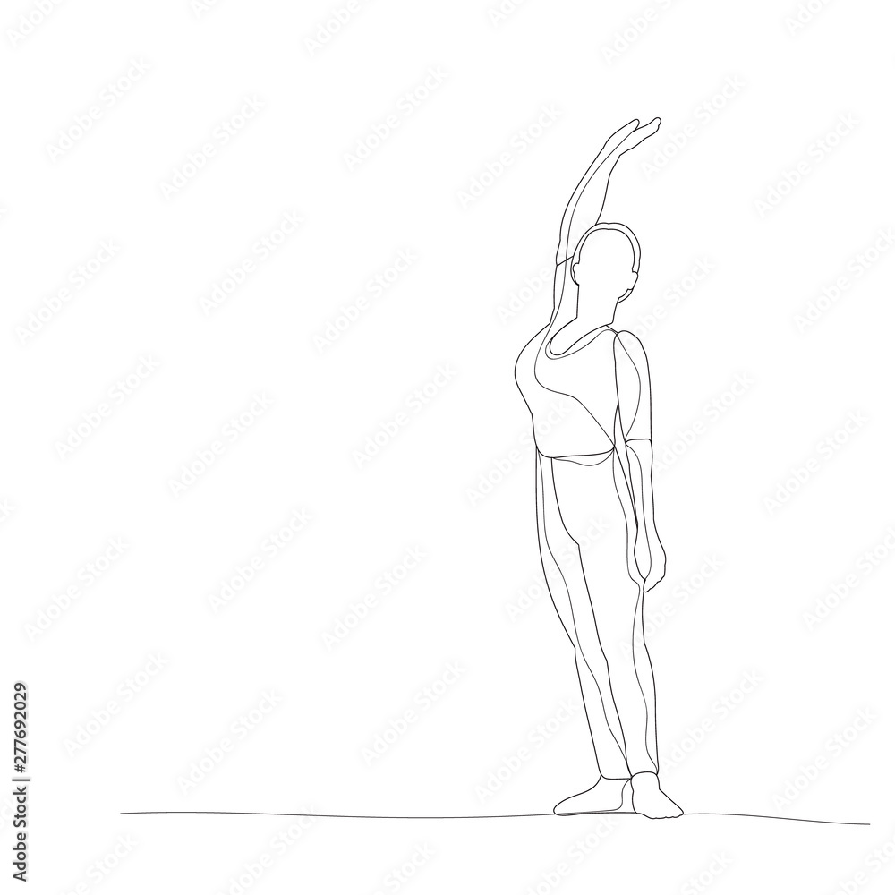 isolated, sketch with lines, girl dancing isolated, sketch with lines, girl dancing