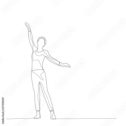 with lines, girl dancing dance