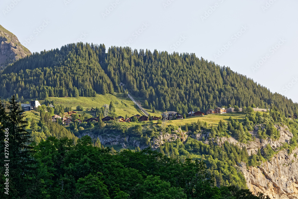 Village de Murren dans les Alpes Suisses
