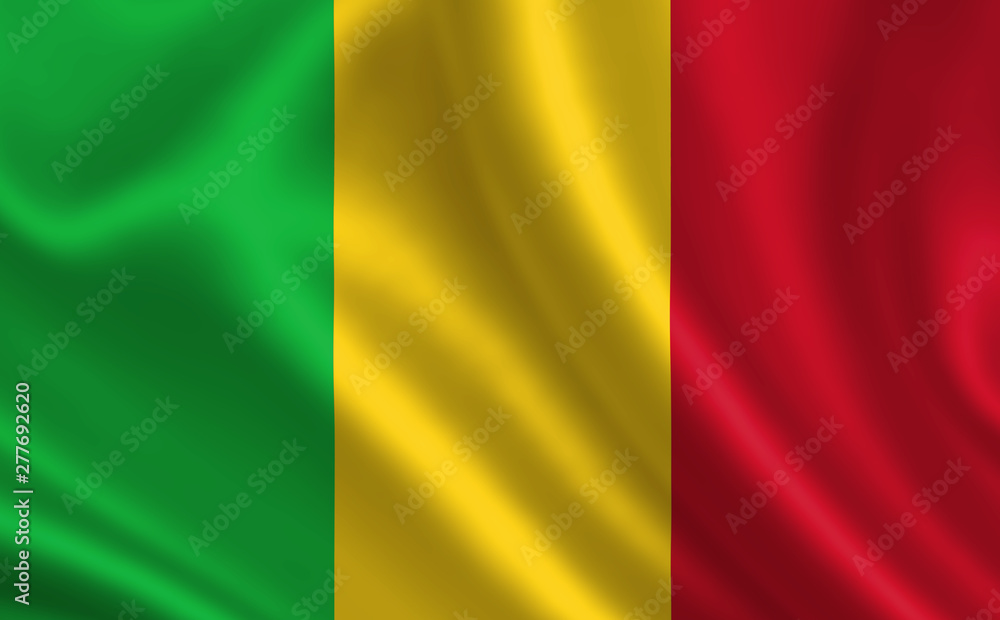 Image of the flag of Mali. Series 