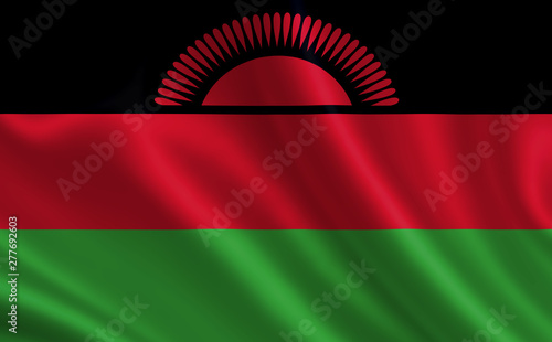 Image of the flag of Malawi. Series  Africa 
