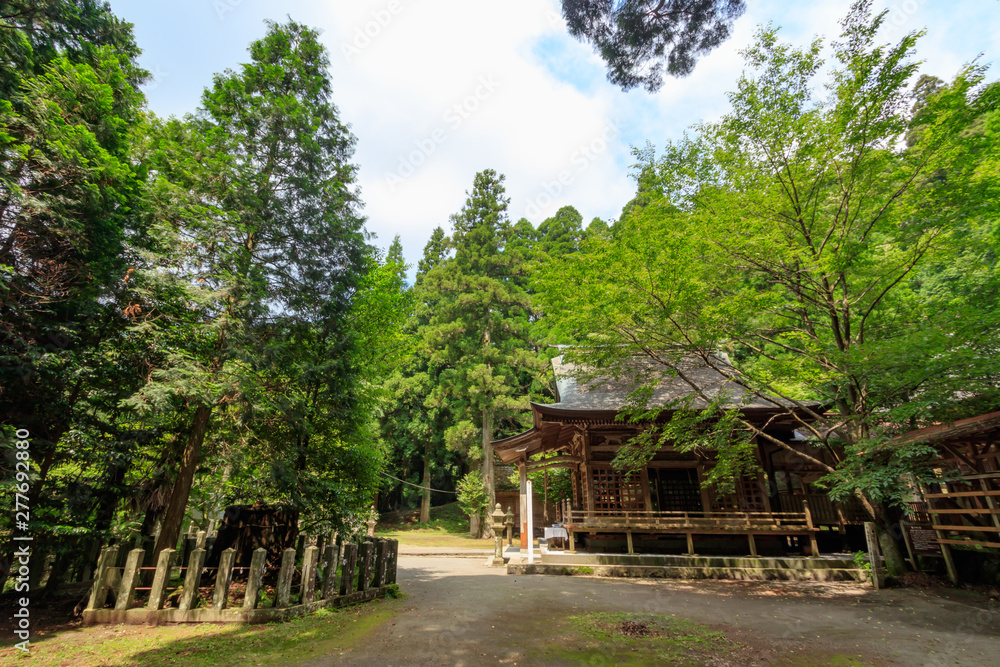 国造神社　境内　熊本県阿蘇市