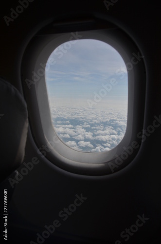 view from the window of an airplane