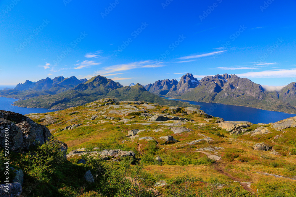 On a road trip in the Lofoten area, as well as some mountain walks