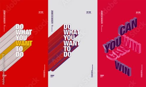 llustrator text mockup/Poster/social media minimalism 