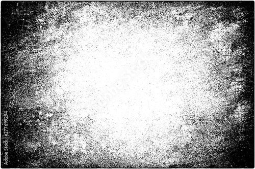 Grunge background black and white. Vector texture of scratches, chips, cracks. Monochrome gloomy pattern of the old surface.