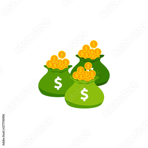 Earn money vector logo icon design. saving money symbol design illustration
