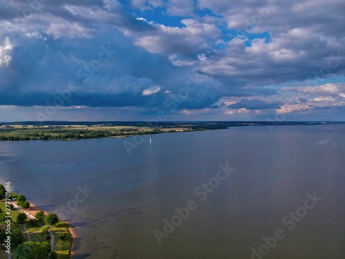 clouds over the lake