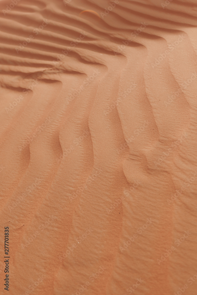 Sand waves on a sand dune in Dubai. Sand Dunes of the Desert Sand waves on a sand dune in Dubai. Sand Dunes of the Desert