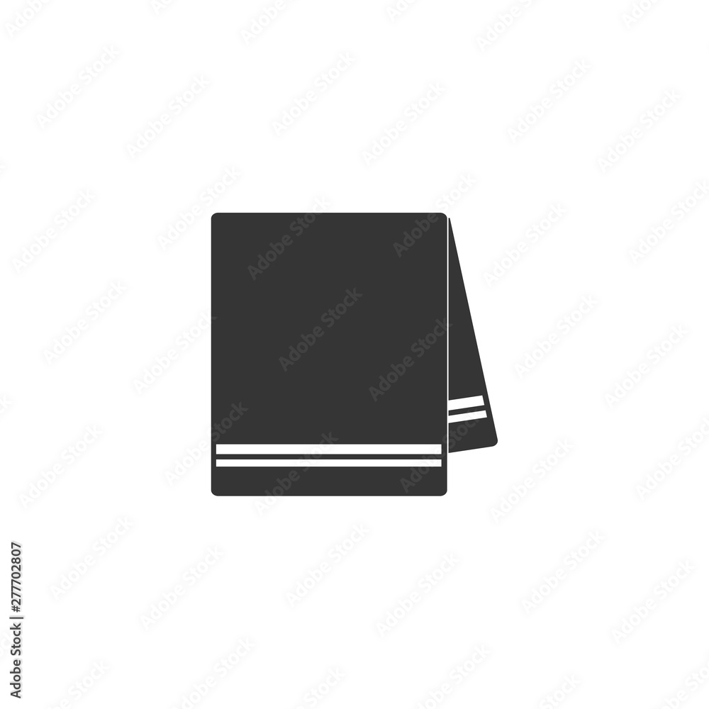 Towel icon template black color editable. Towel symbol vector sign isolated on white background. Simple logo vector illustration for graphic and web design. Towel icon template black color editable. Towel symbol vector sign isolated on white background. Simple logo vector illustration for graphic and web design.