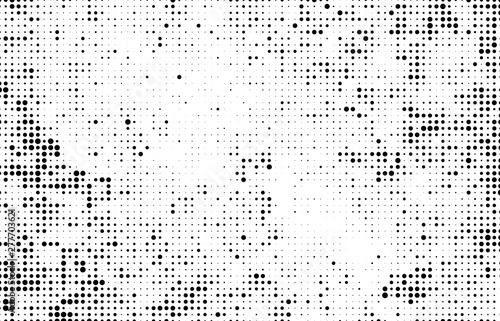 Black and white abstract halftone background.