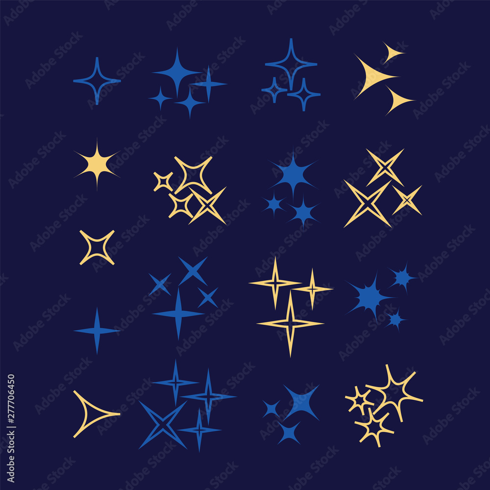 Sparkles, glowing light effect stars and bursts. Bright firework, decoration twinkle, shiny flash Sparkles, glowing light effect stars and bursts. Bright firework, decoration twinkle, shiny flash