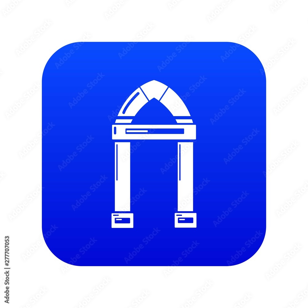 Archway decorative icon blue vector isolated on white background Archway decorative icon blue vector isolated on white background
