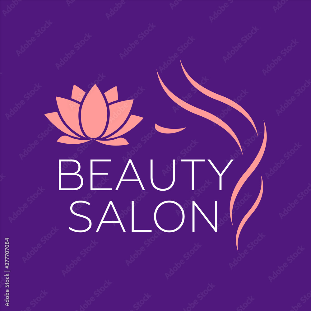 Beauty logo for hair salon. Logo hair vector