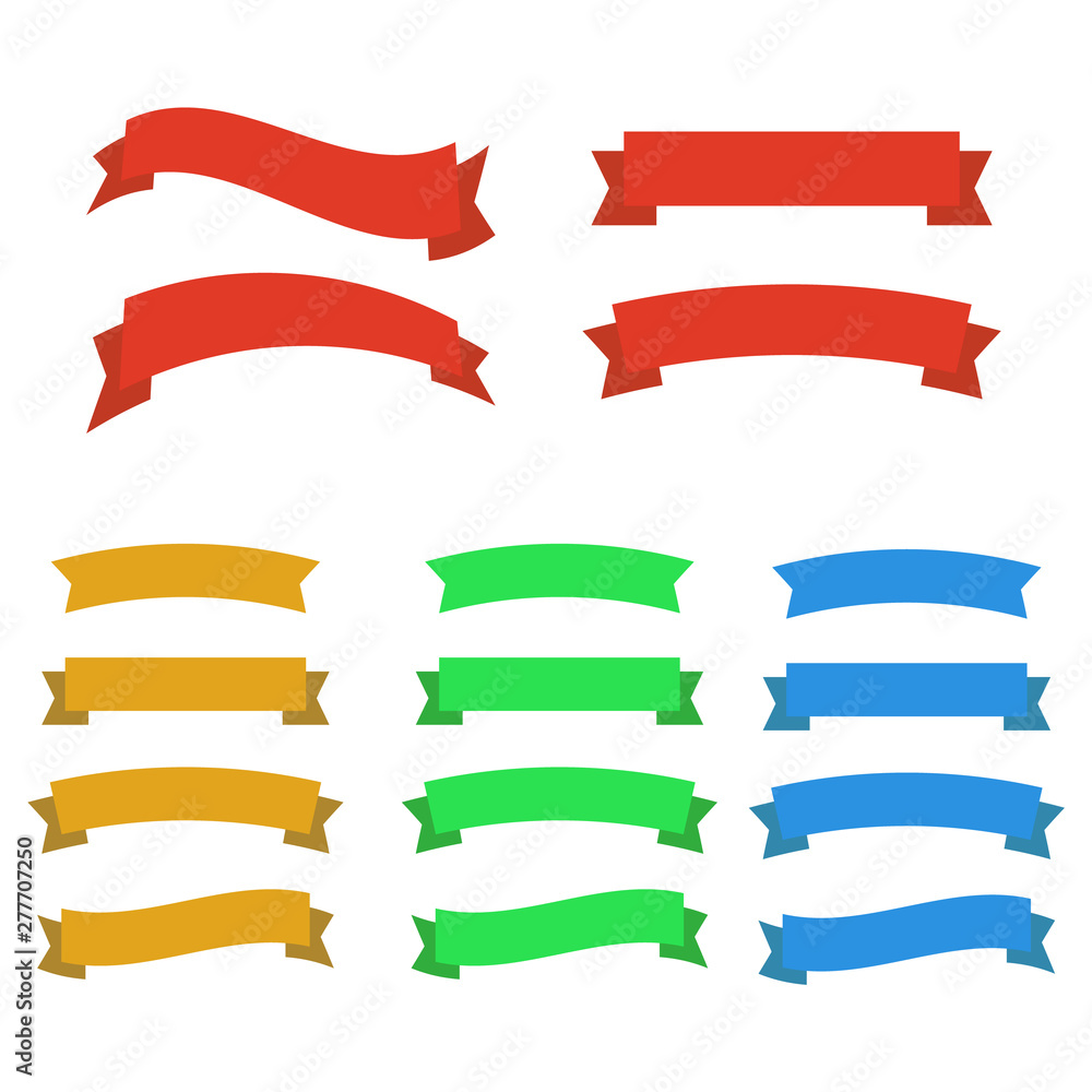 Retro vector banner ribbons and badges for sale. Banner ribbon vector set