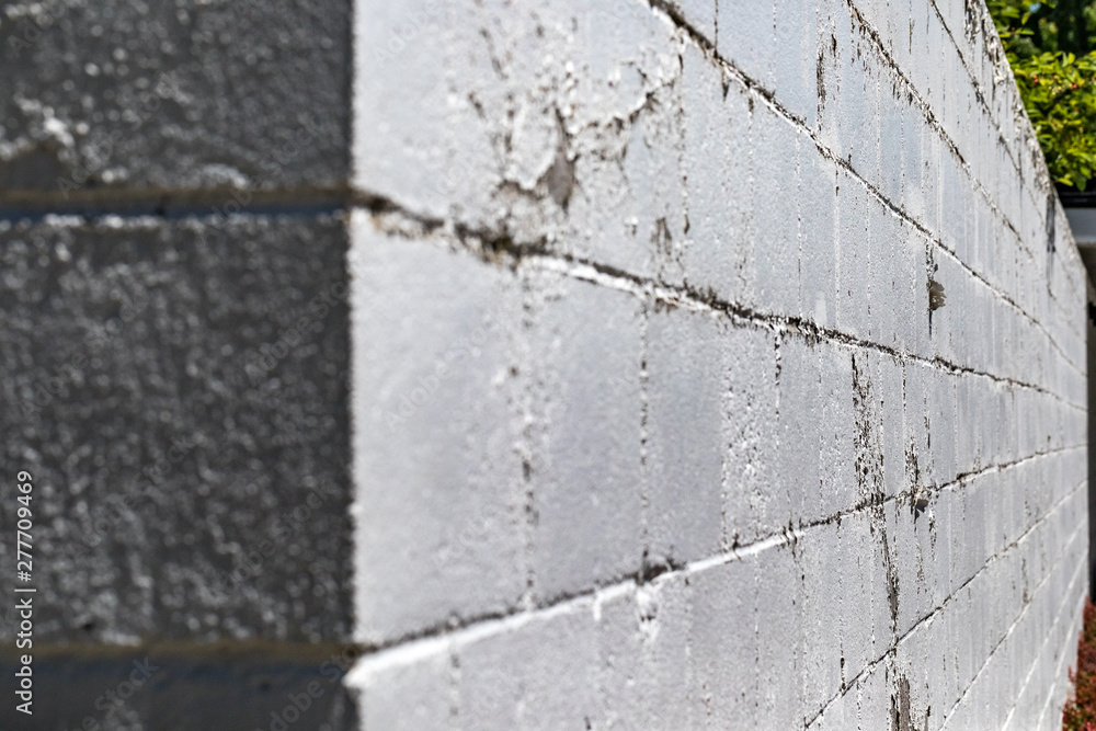 Obraz premium White brick wall background and wallpaper