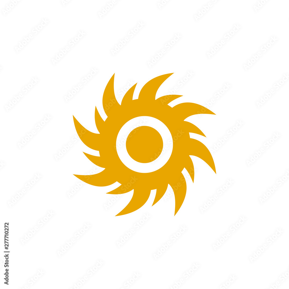 Sun logo design vector template Sun logo design vector template