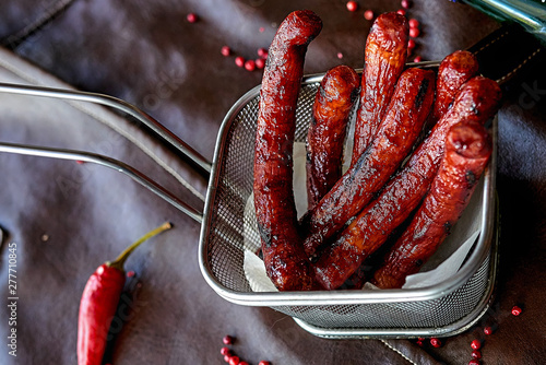 Принти на полотні sausages grill