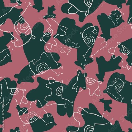 llama silhouette seamless repeat pattern design