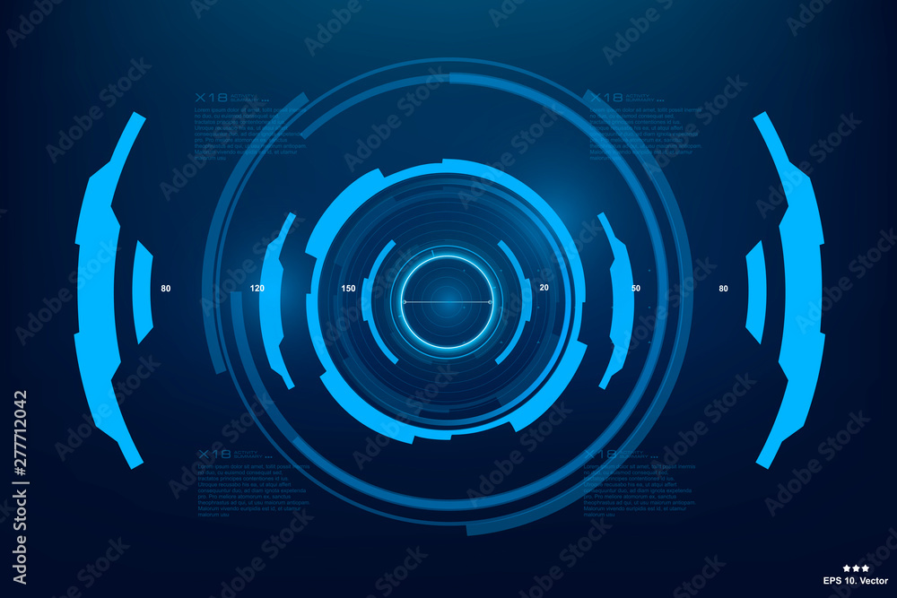 Sci-fi futuristic hud dashboard display virtual reality technology screen Sci-fi futuristic hud dashboard display virtual reality technology screen