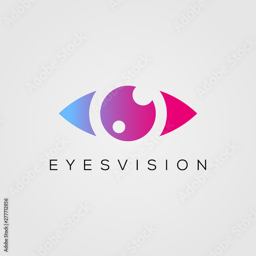 Eye Logo design vector template. beauty eyes vision icon. Vision Logotype concept idea.