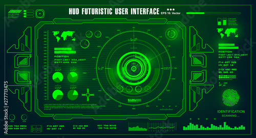 Sci-fi futuristic hud dashboard display virtual reality technology screen