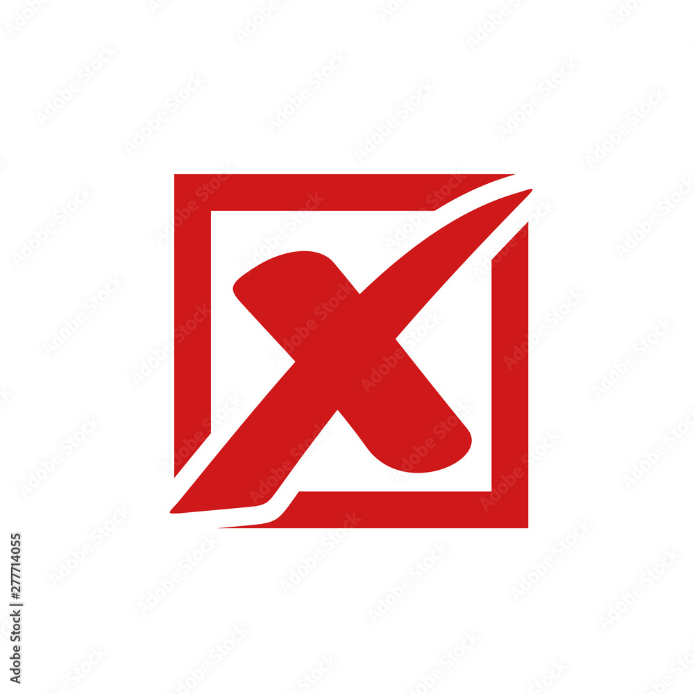 red cross mark icon template color editable. Symbol No or X button for correct, vote, check, not approved, error, wrong and failed decision. vector sign isolated on white background red cross mark icon template color editable. Symbol No or X button for correct, vote, check, not approved, error, wrong and failed decision. vector sign isolated on white background